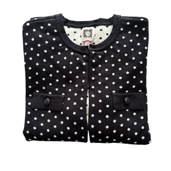 ANNE KLEIN POLKA DOT CARDIGAN NWT SIZE XS - Picture 11 of 11